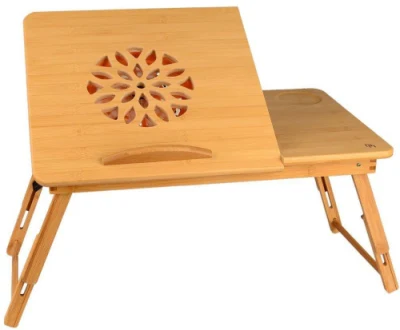 Бамбуковый компьютерный стол с вентилятором Bt