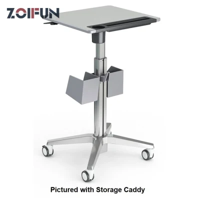 Регулируемый по высоте и подвижный хромированный стол для ноутбука, домашнего офиса, используемый стол для ПК, компьютерного стола